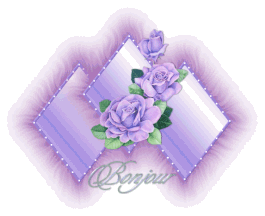Gif bonjour rose violette